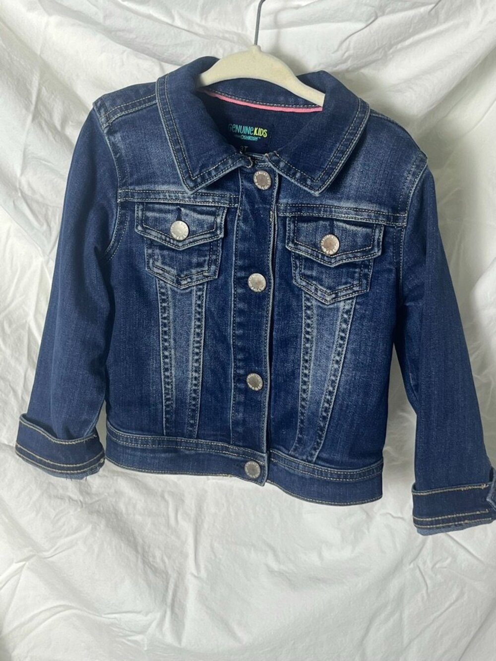 OshKosh B’gosh Girls Denim Jean Jacket Size 3T